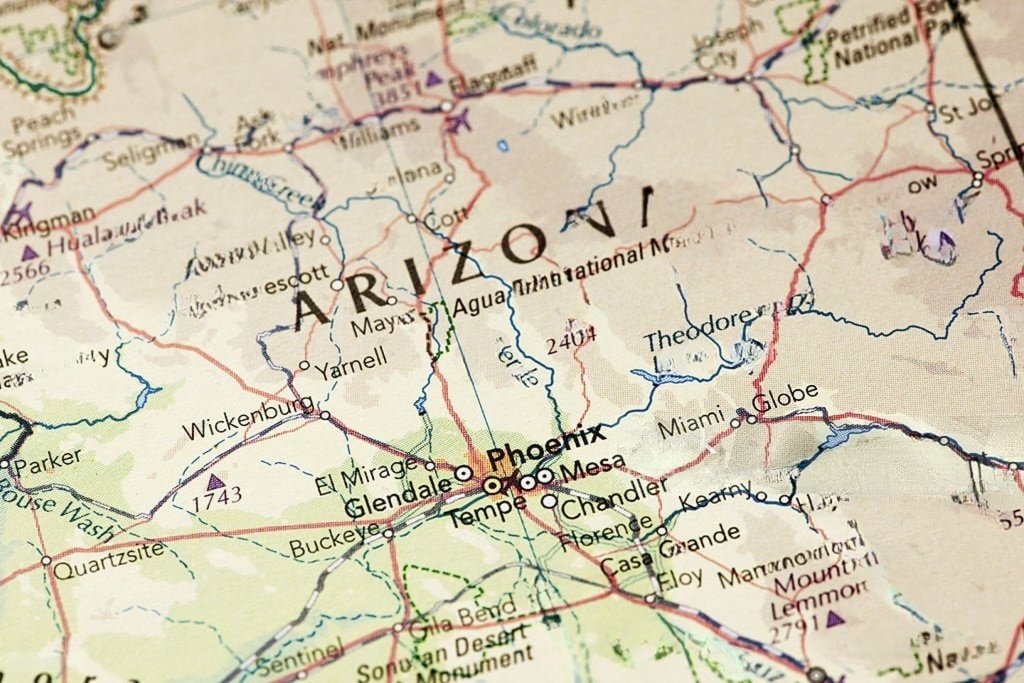 Arizona map